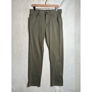 Union Comfort Flex Mens Olive Green Slim Straight Stretch Pants 32x32 HB11900